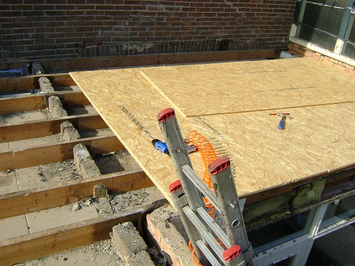 Archieffoto's renovatie bitumen dak woning Sittard