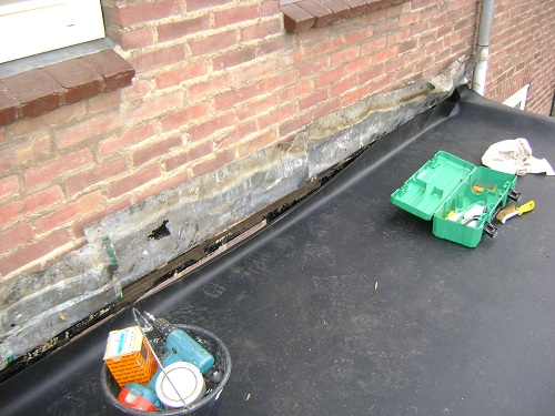 Archieffoto's schadeherstel buiten- en binnenwerk woning Sittard